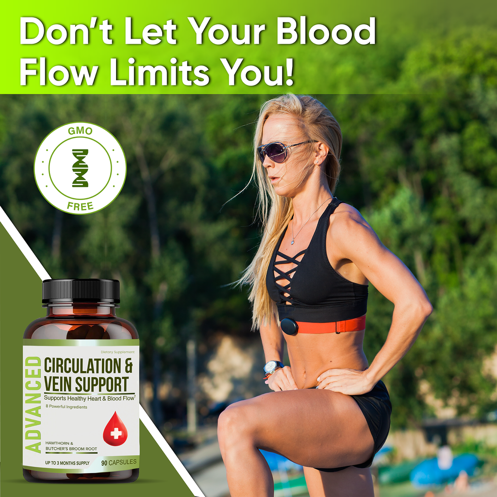 Best Blood Circulation Supplements and Vein Support-Blood Flow, Leg Circulation.