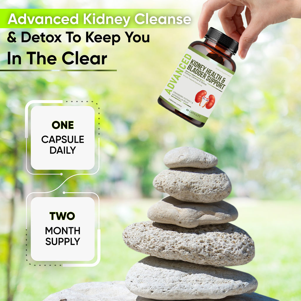 Kidney Cleanse Detox & Repair and Bladder Support Supplements- Kidney Support Formula for Kidney Restore With Chanca Piedra