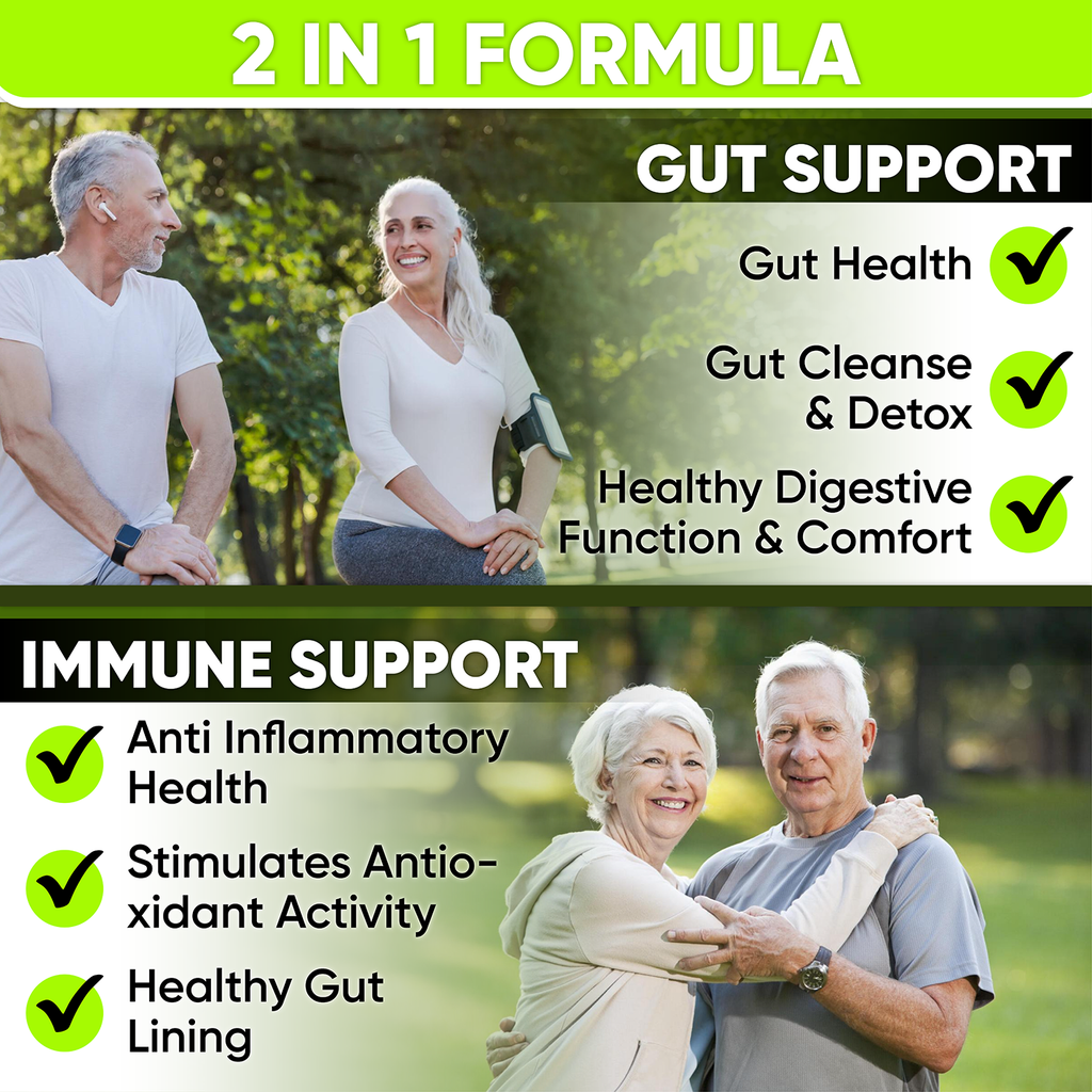 Gut Health for Women and Men & Immune Support w Probiotic, Prebiotic, Postbiotic & Digestive Enzymes