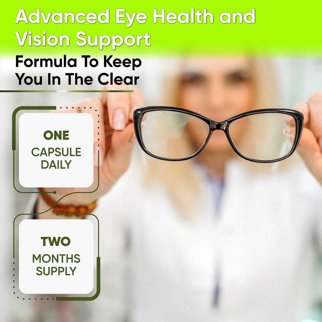 Vision Support & Eye Health—Eye Supplements for Adults with Lutein Eye Vitamins.