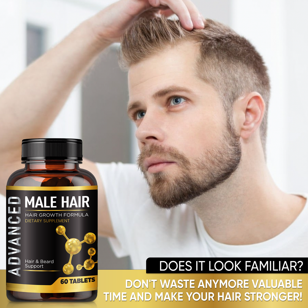 Hair Growth Vitamins For Men-Hair Vitamins Pills & DHT Blocker For Men