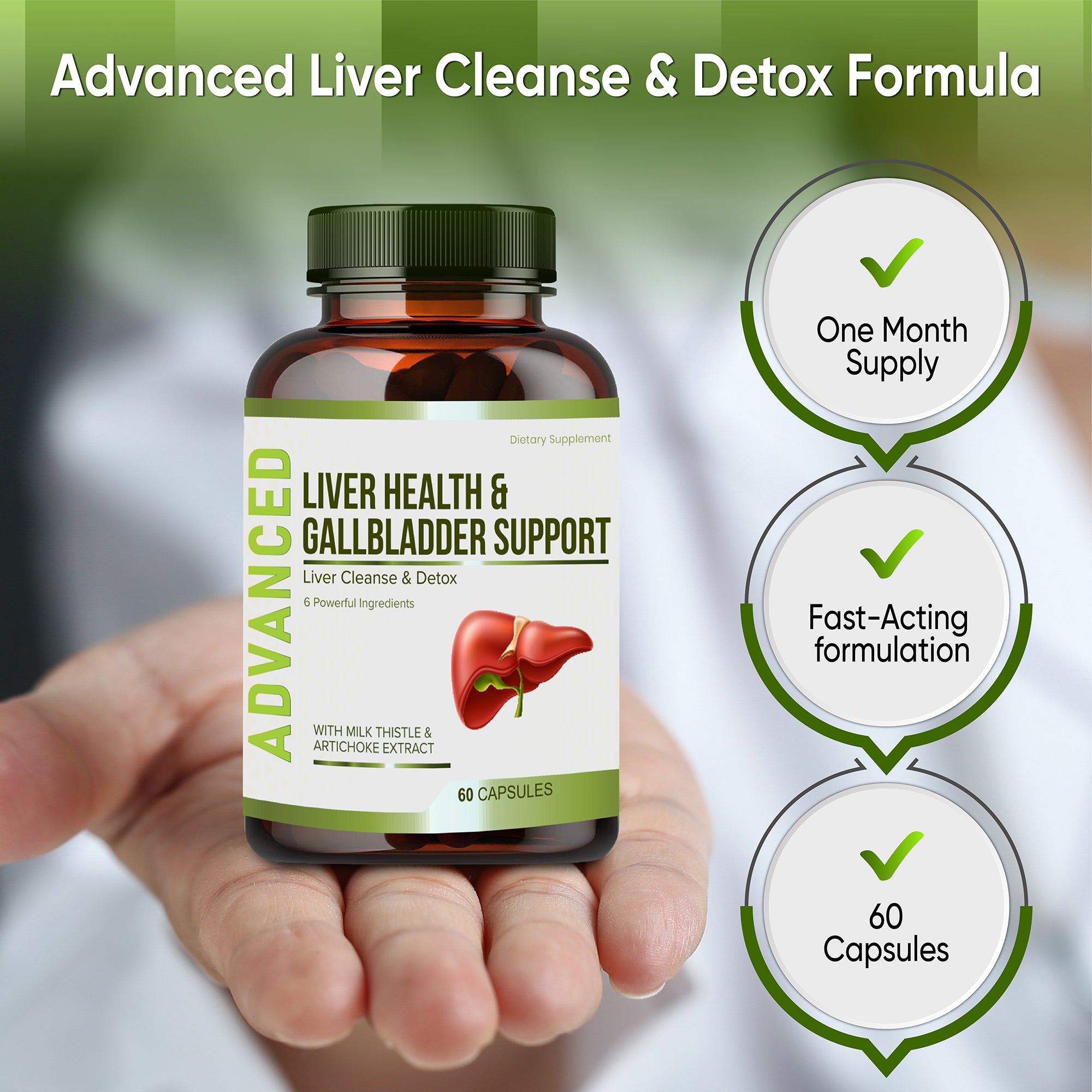 Liver Health Formula and Gallbladder Support-Liver Cleanse Detox & Rep ...