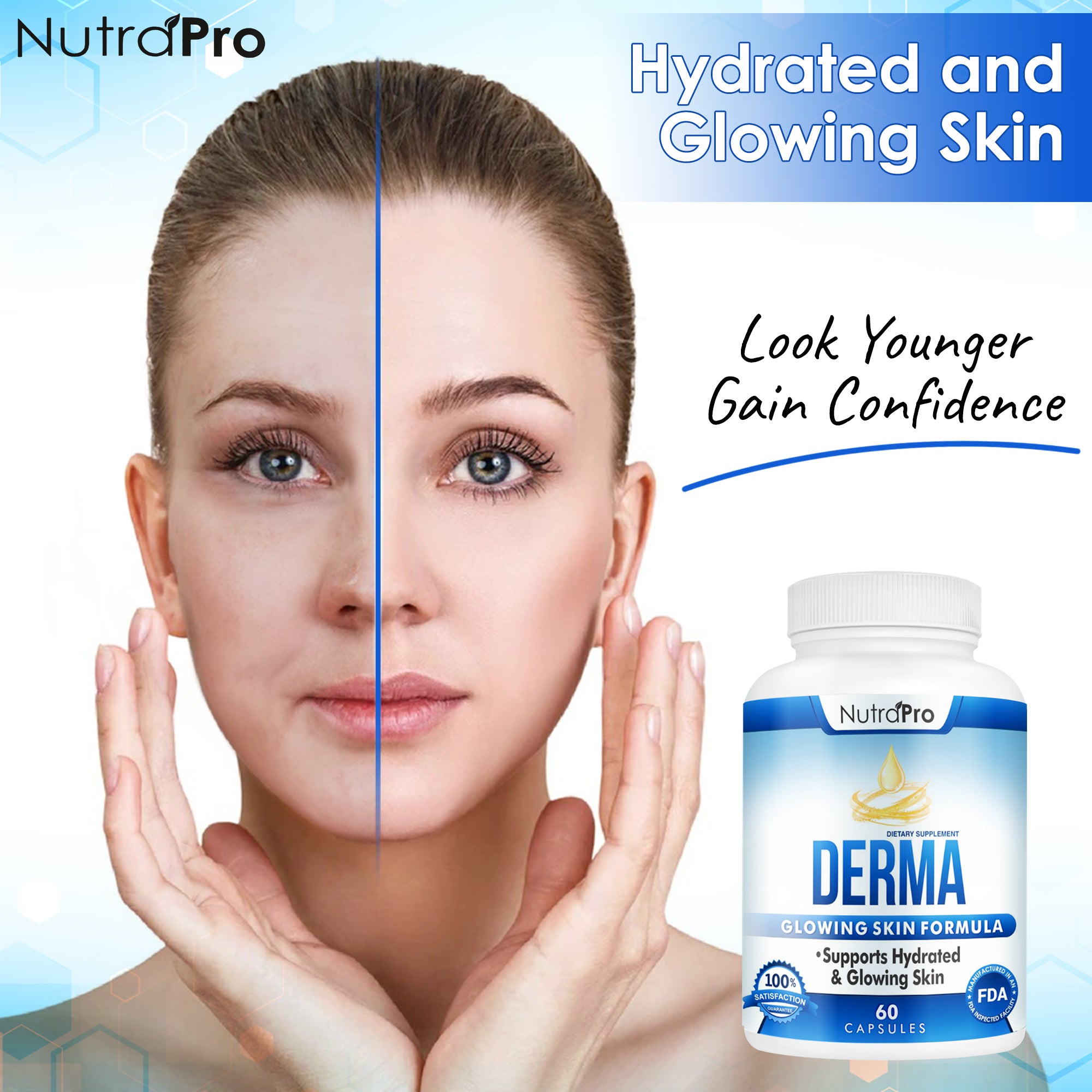 Derma Skin Supplement for Healthy, Hydrated, Glowing Skin - Dermal Rep ...