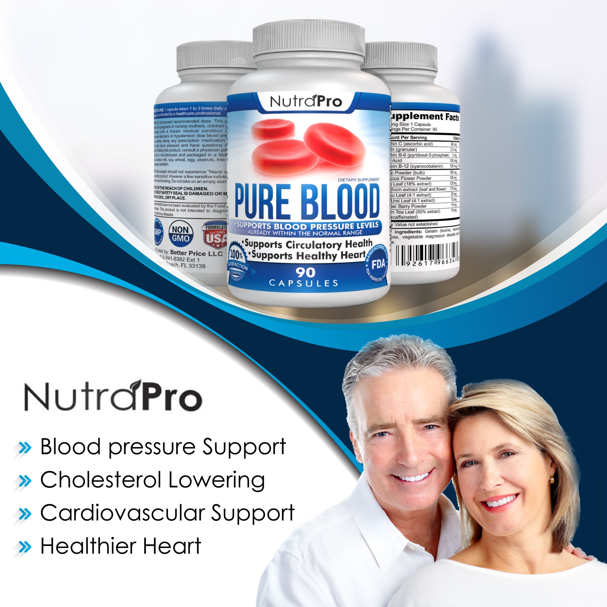 Blood Pressure Support - Natural Cholesterol Lowering, Heart Health ...