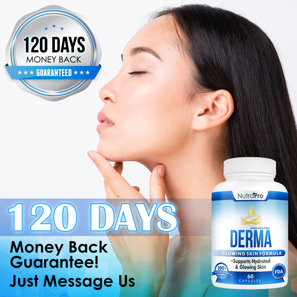 Derma Skin Supplement for Healthy, Hydrated, Glowing Skin - Dermal Repair Complex With Phytoceramides & Alpha Lipoic Acid