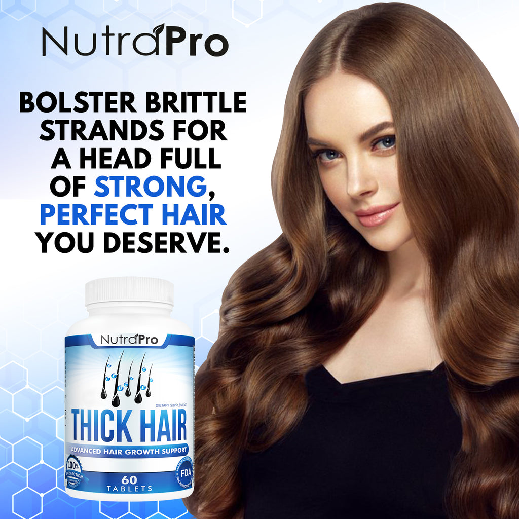 Thick Hair Growth Vitamins With DHT Blocker For Men & Women