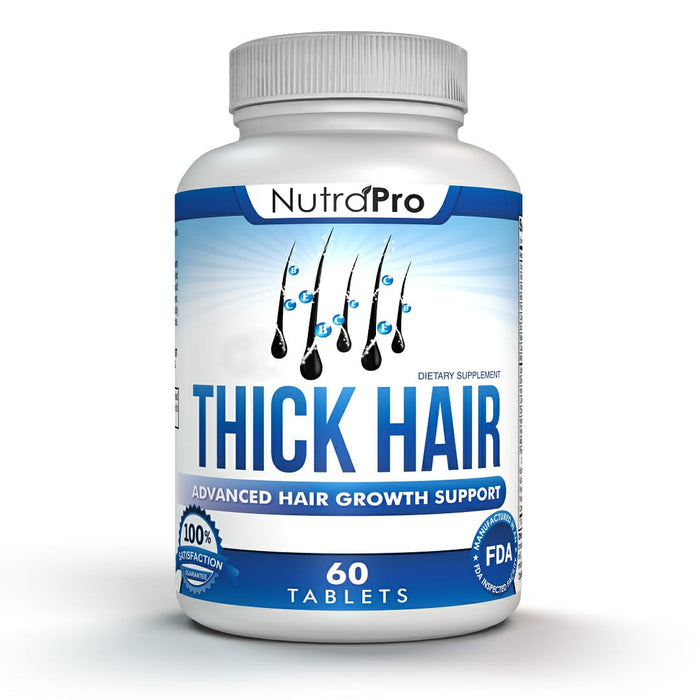 Thick Hair Growth Vitamins With DHT Blocker For Men & Women
